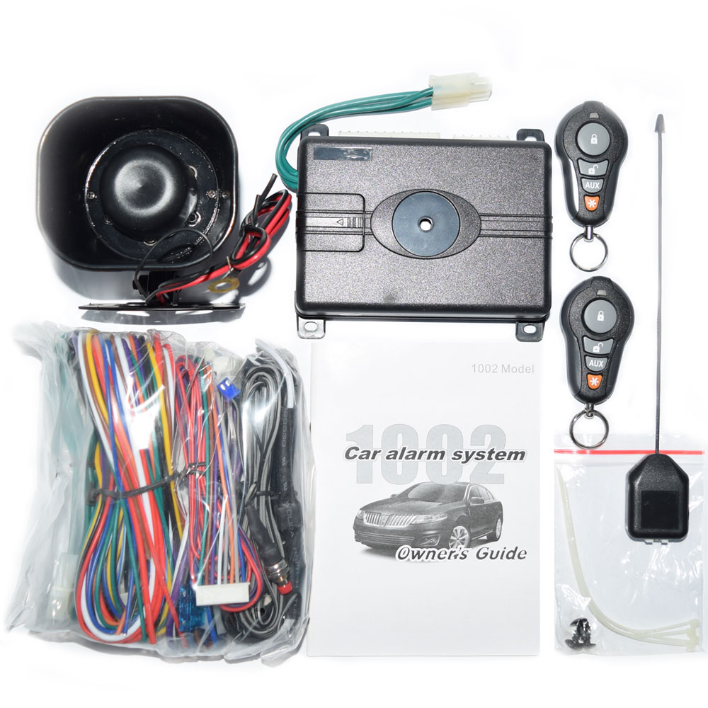 Market Car Accessories - VP1002 Hochwertiges Einweg-Autoalarmsystem mit Hopping-Code, englische
