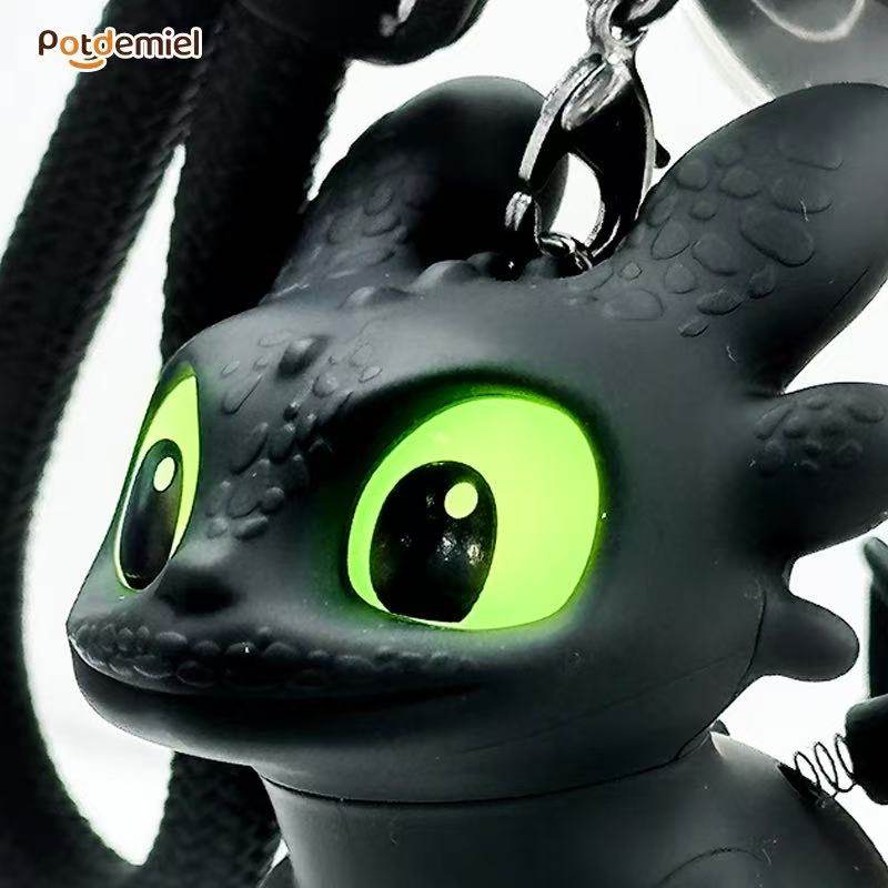Car Accessories For Interior - Echte, niedliche, leuchtende Zahnlose Auto-Innendekoration, Nachtfury-Flügel