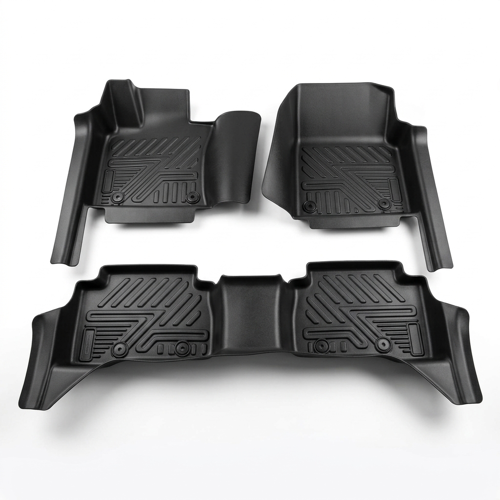 Car Accessories Wholesale - KQD Luxus-Autozubehör Umweltfreundliche 5D TPE Komplettset-Autofußmatten