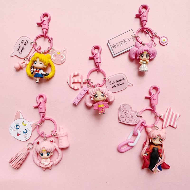 Car Accessories Wholesale - Sailor Moon Anime-Accessoire Kawaii Schlüsselanhänger im