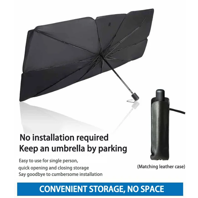Car Accessories For Interior - Faltbare Auto-Windschutzscheiben-Sonnenschutzabdeckung, Innen-Sonnenschirm für Frontscheibe, UV-Schutz,