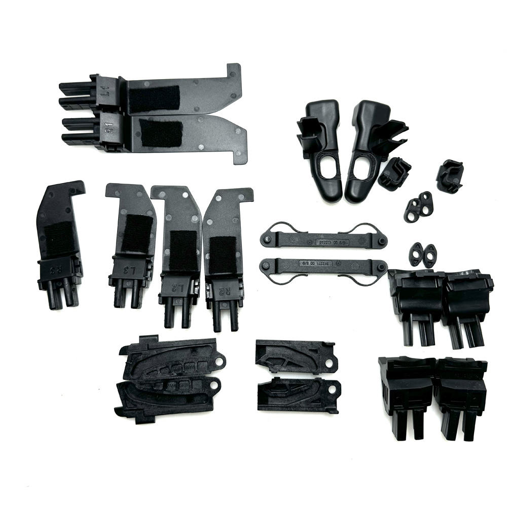 Car Accessories Uk - 24-teiliges verbessertes Soft-Top-Dachreparatur-Schiebeclip-Set, schwarz, für Fiat