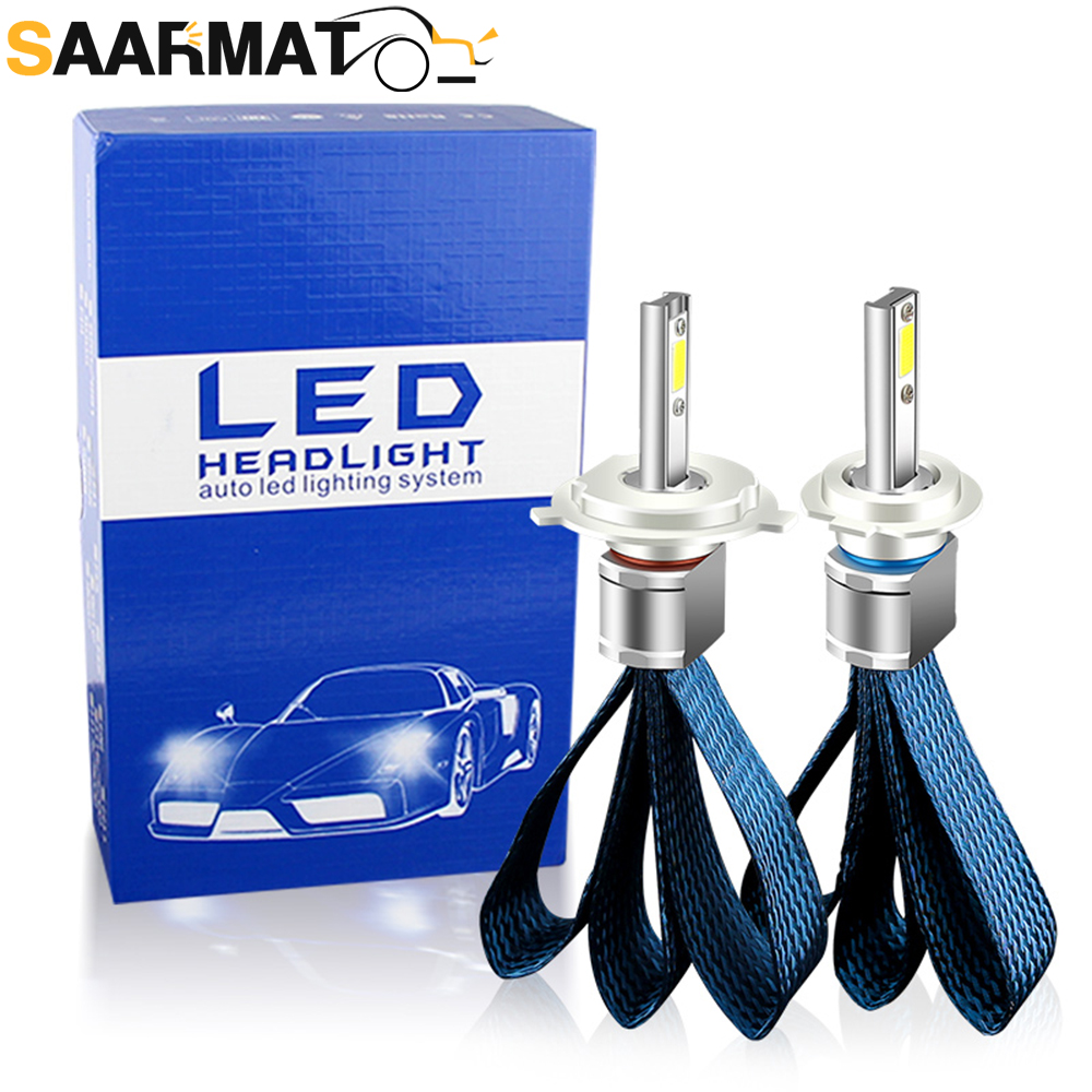 Market Car Accessories - 2 Stück 8000LM LED-Scheinwerfer H1 H7