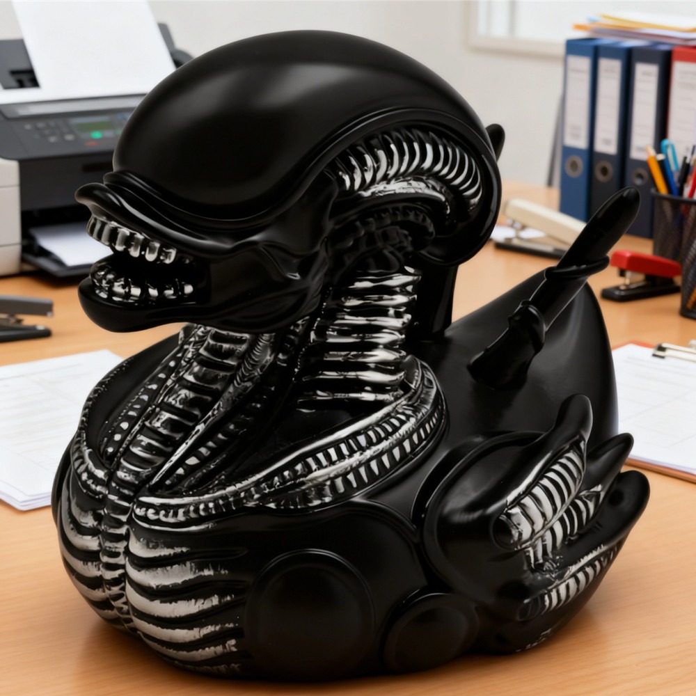 Car Accessories Walmart - Alien-Enten-Harzstatue, böse Alien-Ente-Ornament, Auto-Armaturenbrett und Schreibtischdekoration