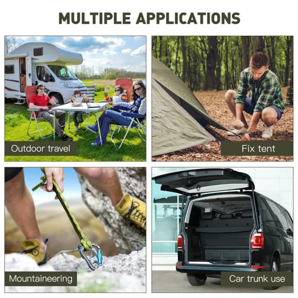 Car Accessories Roof Rack - 60-90cm 8mm Packseile Outdoor Elastische Spanngurte