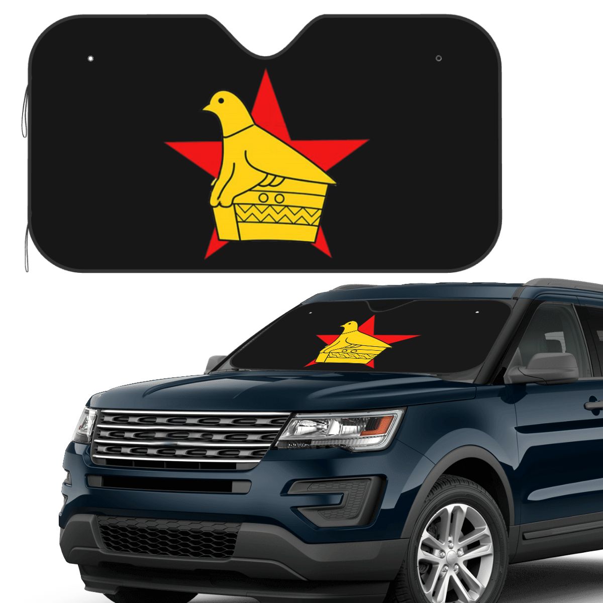 Car Accessories Zimbabwe - Simbabwe Cricket Board Custom Aufkleber Sonnenschutz