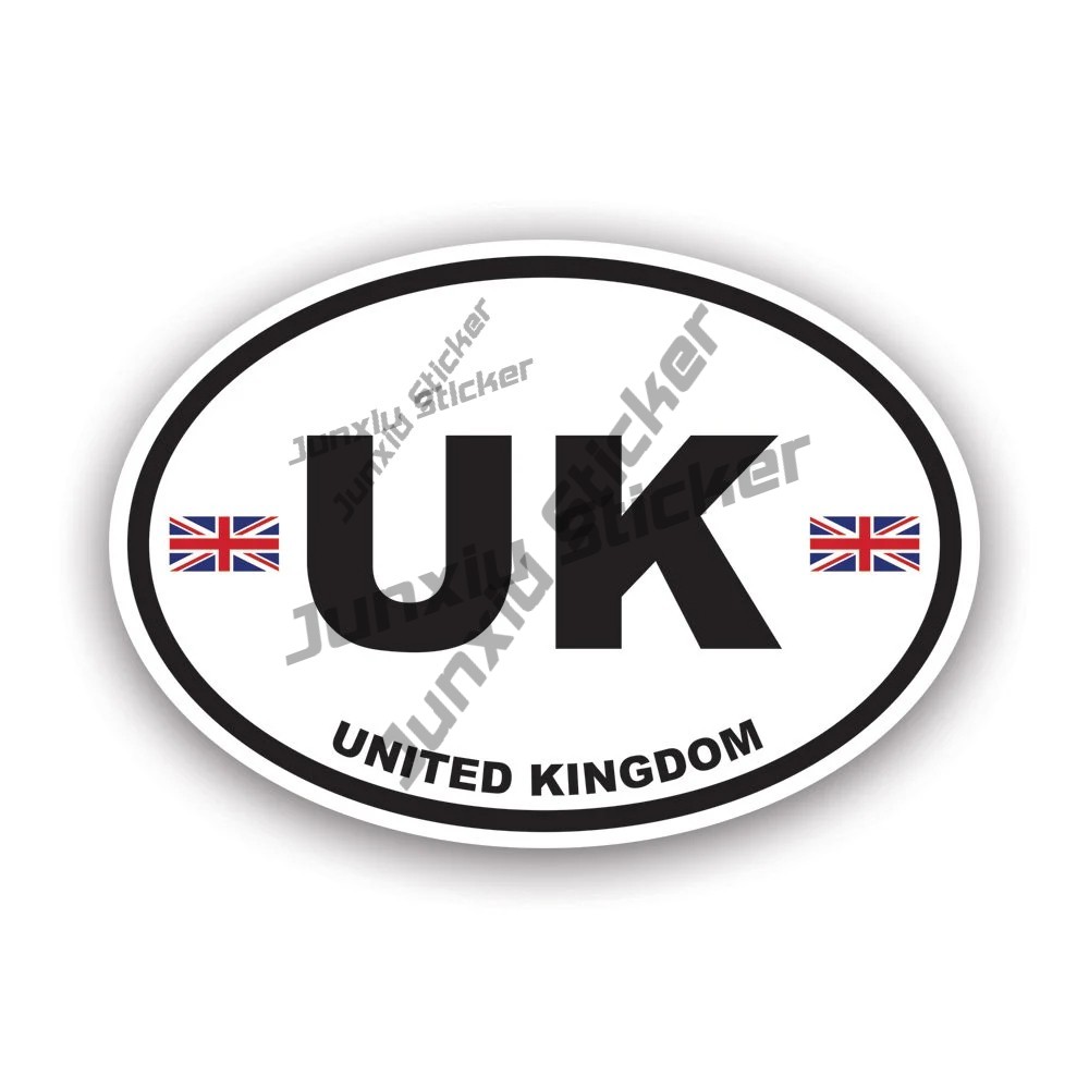 Car Accessories Uk - Ovaler UK-Aufkleber, britische Flagge, trendiger wasserdichter