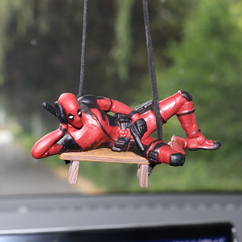Car Accessories Mirror Hanging - Marvel Deadpool Auto Rückspiegel Anhänger Lesen