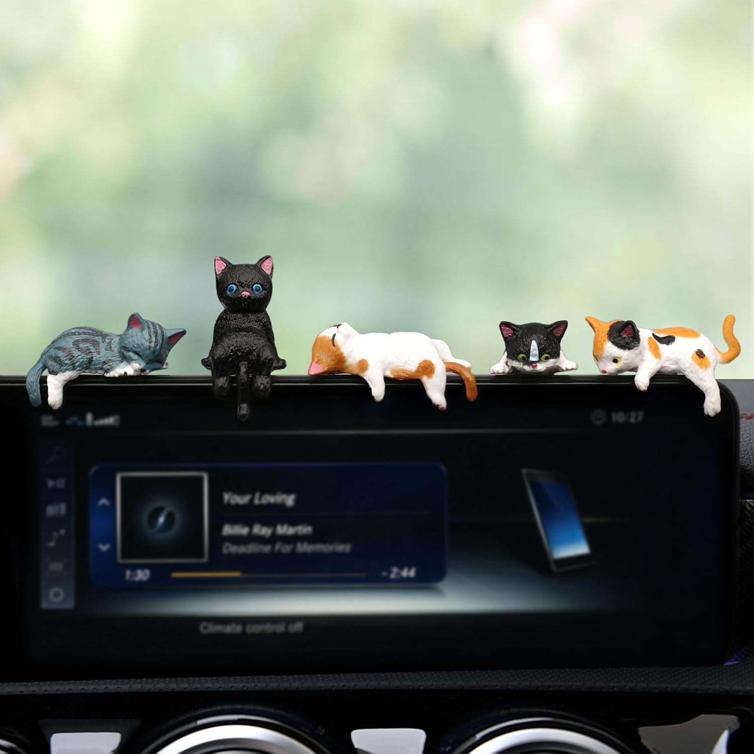 Car Accessories Mirror Hanging - Katzen-Auto-Innenausstattung 5-teilig, Niedliche Armaturenbrett-Dekorationen, Rückspiegel-Anhänger für