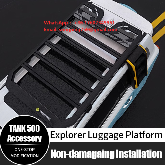 Car Accessories Roof Rack - Auto-Zubehör Aluminium-Plattform Gepäckträger Dachgepäckträger für GWM