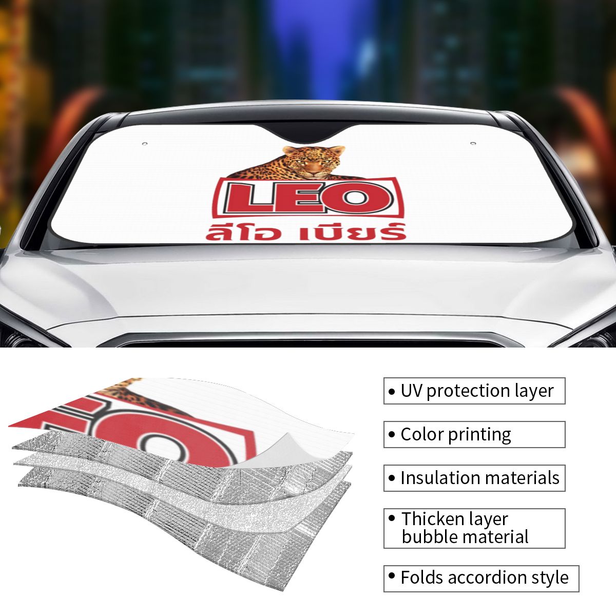 Leo Beer Bangkok Sonnenschutz  – Car Accessories Bangkok Bewertung und Preis