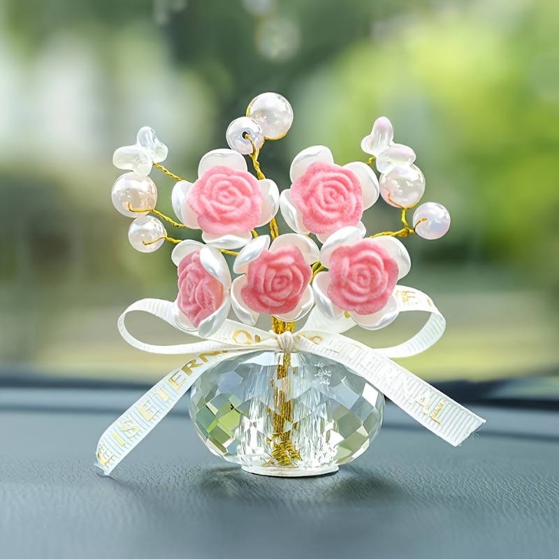 1 x Kristallglas-Rosen-Armatur – Car Accessories Walmart Bewertung und Preis