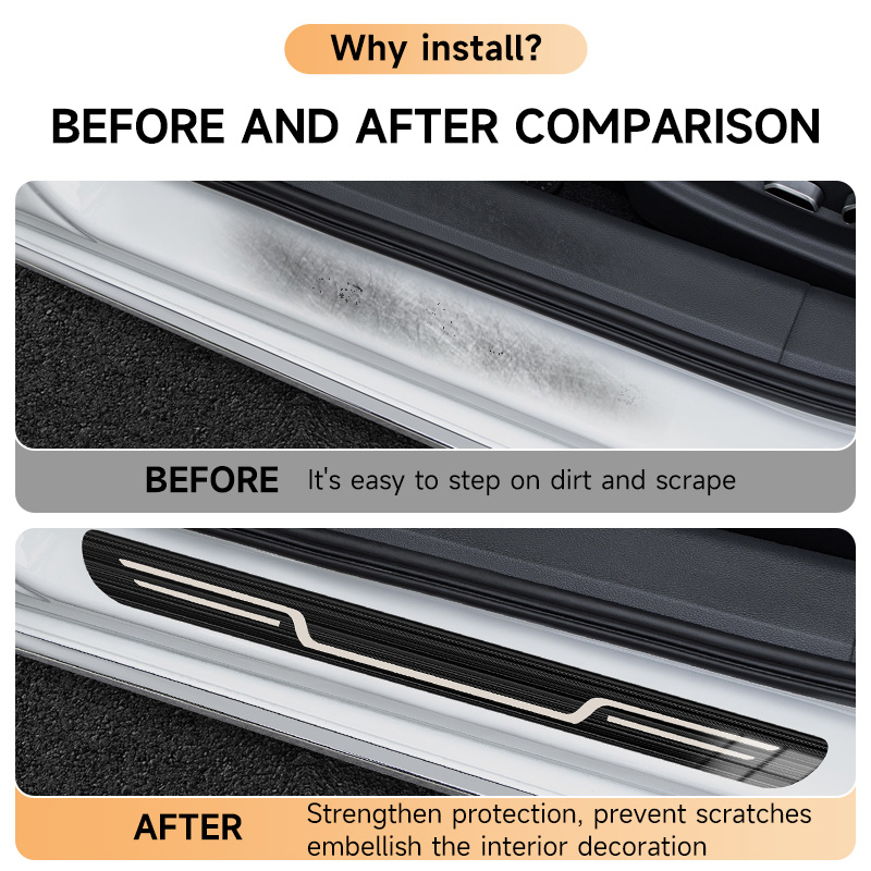 Edelstahl Auto-Türschwellensch – Car Accessories Tape Bewertung und Preis