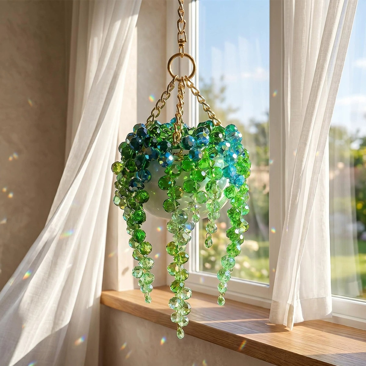 Handgefertigter Kristallperlen – Car Accessories Mirror Hanging Bewertung und Preis